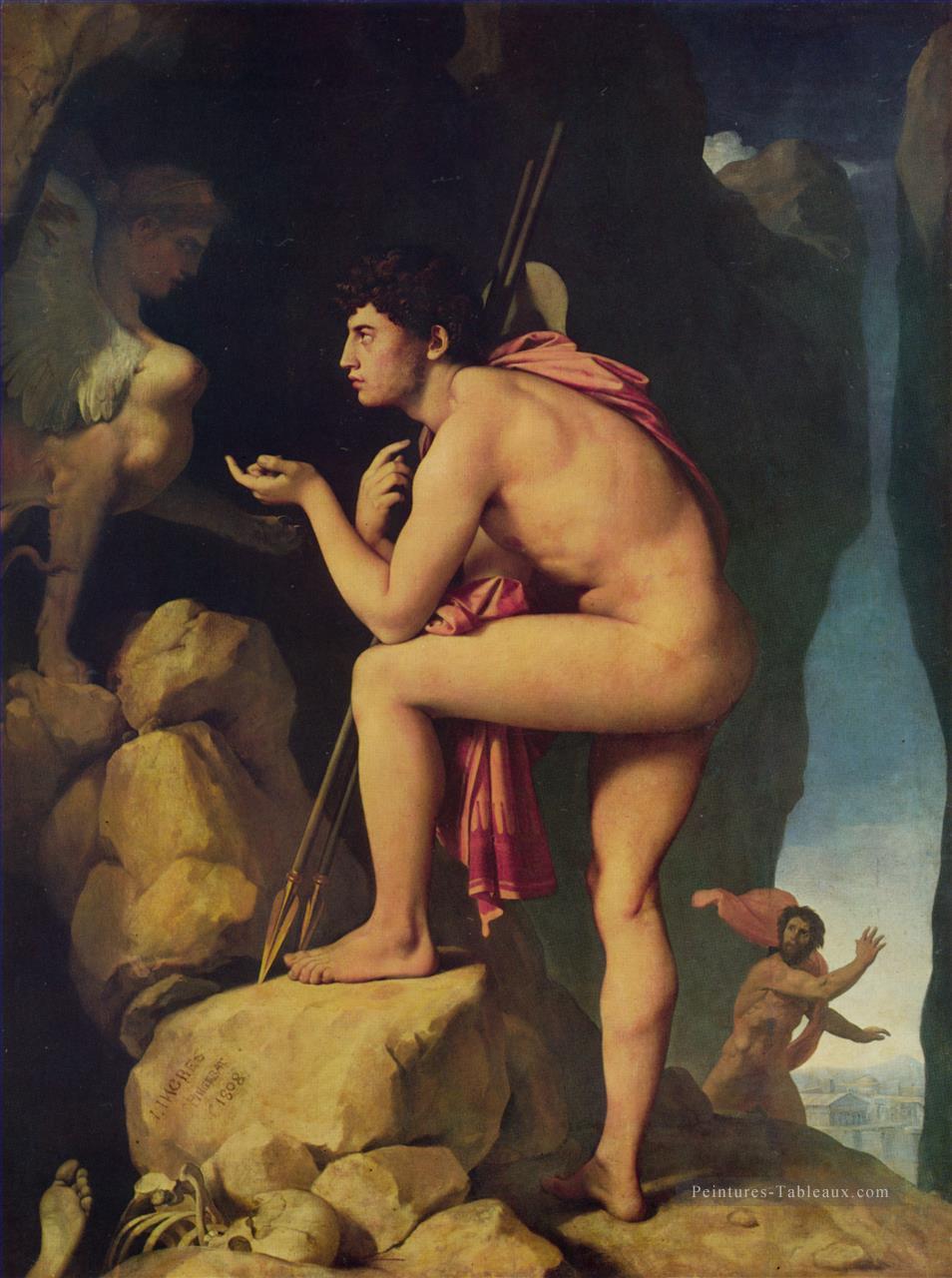 Œdipe et le Sphinx Nu Jean Auguste Dominique Ingres Peintures à l'huile